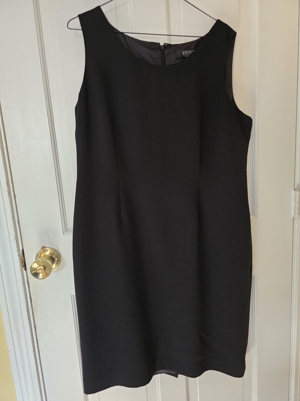 Kasper Classic Black Sleeveless Sheath Dress